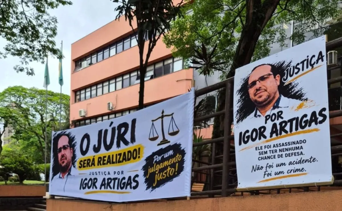 Igor Artigas foi assassinado em fevereiro de 2019, quando pilotava uma motocicleta e era perseguido por um Honda Fit em Maringá.