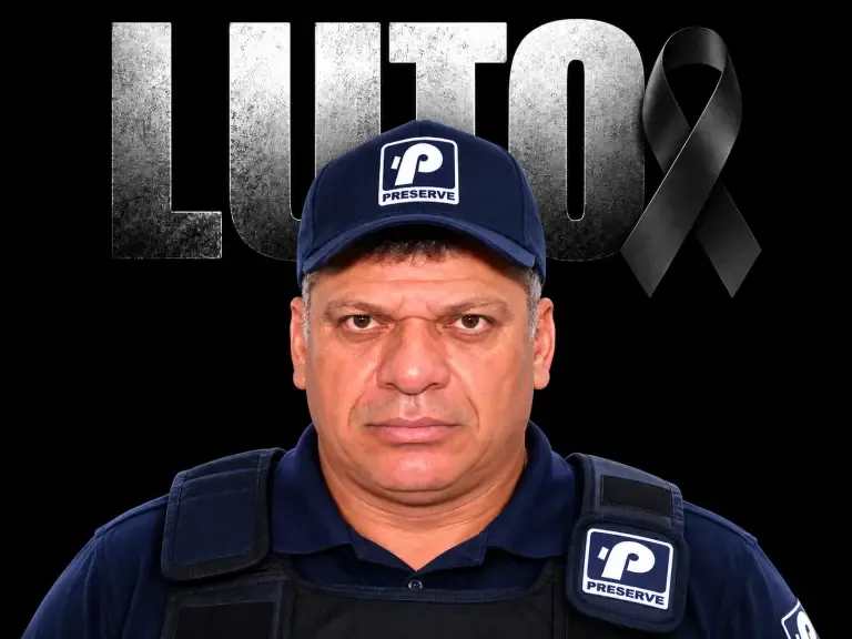 Imagem de luto referente a morte do vigilante em Maceió